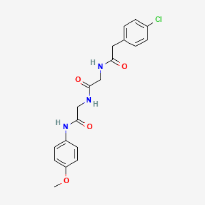 N-[(4-chlorophenyl)acetyl]glycyl-N~1~-(4-methoxyphenyl)glycinamide