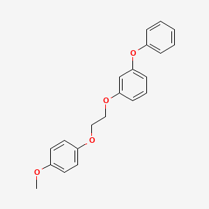 molecular formula C21H20O4 B4955534 1-[2-(4-methoxyphenoxy)ethoxy]-3-phenoxybenzene 
