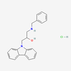 molecular formula C22H23ClN2O B4955538 1-(benzylamino)-3-(9H-carbazol-9-yl)-2-propanol hydrochloride 