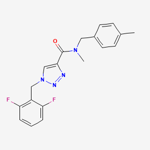1-(2,6-difluorobenzyl)-N-methyl-N-(4-methylbenzyl)-1H-1,2,3-triazole-4-carboxamide