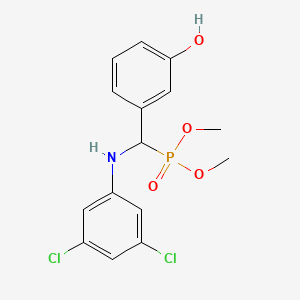 dimethyl [[(3,5-dichlorophenyl)amino](3-hydroxyphenyl)methyl]phosphonate