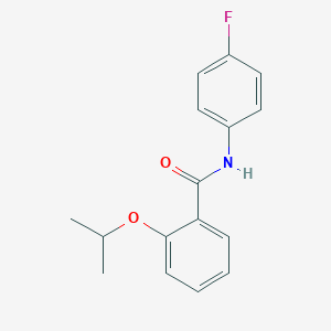 molecular formula C16H16FNO2 B495557 N-(4-fluorophenyl)-2-isopropoxybenzamide 