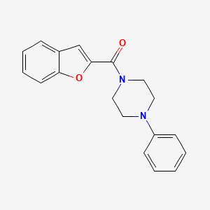 molecular formula C19H18N2O2 B4955570 1-(1-benzofuran-2-ylcarbonyl)-4-phenylpiperazine 