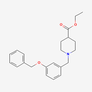 ethyl 1-[3-(benzyloxy)benzyl]-4-piperidinecarboxylate