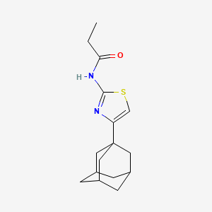 N-[4-(1-adamantyl)-1,3-thiazol-2-yl]propanamide