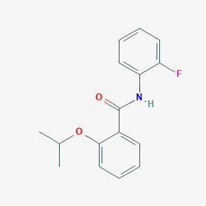 molecular formula C16H16FNO2 B495562 N-(2-fluorophenyl)-2-isopropoxybenzamide 