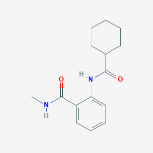 molecular formula C15H20N2O2 B495563 2-[(cyclohexylcarbonyl)amino]-N-methylbenzamide 