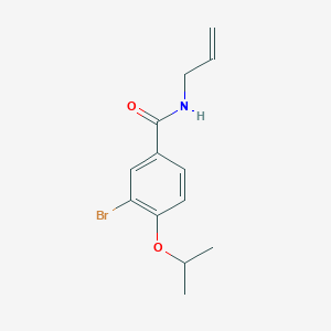 molecular formula C13H16BrNO2 B495564 N-allyl-3-bromo-4-isopropoxybenzamide 