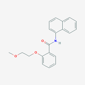 molecular formula C20H19NO3 B495565 2-(2-methoxyethoxy)-N-(1-naphthyl)benzamide 