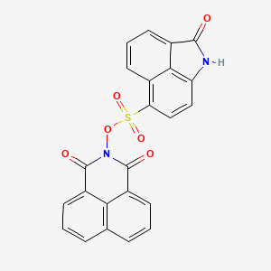2-{[(2-oxo-1,2-dihydrobenzo[cd]indol-6-yl)sulfonyl]oxy}-1H-benzo[de]isoquinoline-1,3(2H)-dione