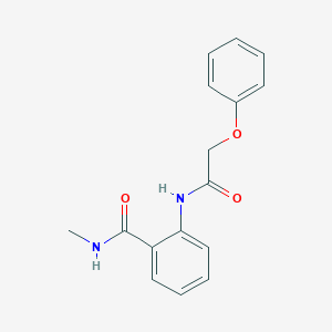 molecular formula C16H16N2O3 B495567 N-methyl-2-[(phenoxyacetyl)amino]benzamide 
