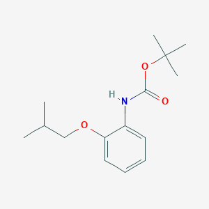 molecular formula C15H23NO3 B495569 Tert-butyl 2-isobutoxyphenylcarbamate 