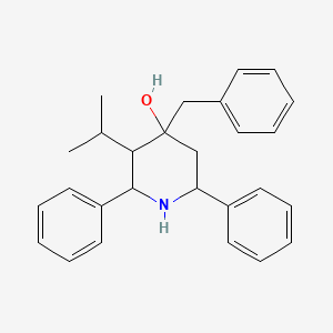 molecular formula C27H31NO B4955696 4-benzyl-3-isopropyl-2,6-diphenyl-4-piperidinol 