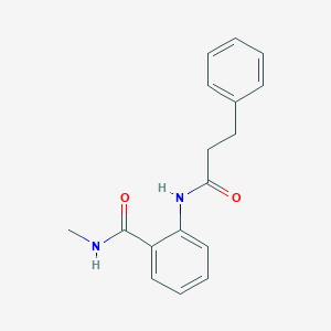 molecular formula C17H18N2O2 B495570 N-methyl-2-[(3-phenylpropanoyl)amino]benzamide CAS No. 882092-29-7