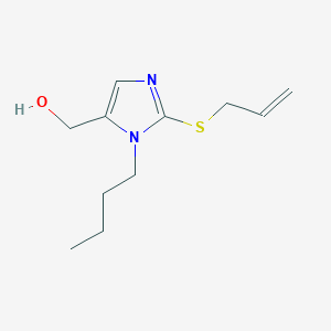 molecular formula C11H18N2OS B4955710 [2-(allylthio)-1-butyl-1H-imidazol-5-yl]methanol 