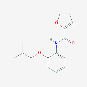 molecular formula C15H17NO3 B495578 N-(2-isobutoxyphenyl)-2-furamide 
