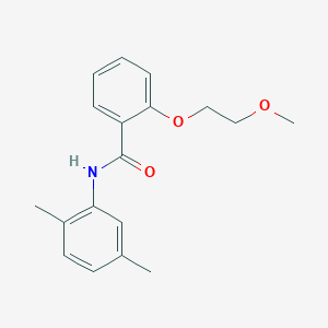 molecular formula C18H21NO3 B495580 N-(2,5-dimethylphenyl)-2-(2-methoxyethoxy)benzamide 