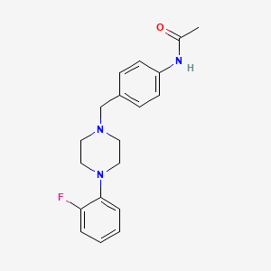 N-(4-{[4-(2-fluorophenyl)-1-piperazinyl]methyl}phenyl)acetamide