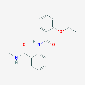 molecular formula C17H18N2O3 B495586 2-[(2-ethoxybenzoyl)amino]-N-methylbenzamide 