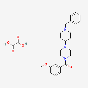 molecular formula C26H33N3O6 B4955868 1-(1-benzyl-4-piperidinyl)-4-(3-methoxybenzoyl)piperazine oxalate 