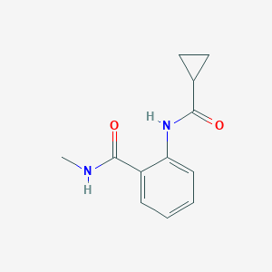 molecular formula C12H14N2O2 B495588 2-[(cyclopropylcarbonyl)amino]-N-methylbenzamide 