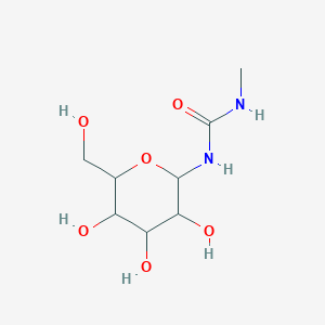 molecular formula C8H16N2O6 B4955901 N-[(methylamino)carbonyl]hexopyranosylamine 
