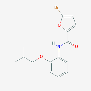 molecular formula C15H16BrNO3 B495594 5-bromo-N-(2-isobutoxyphenyl)-2-furamide 