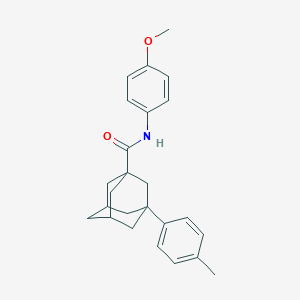 molecular formula C25H29NO2 B4955940 N-(4-methoxyphenyl)-3-(4-methylphenyl)-1-adamantanecarboxamide 