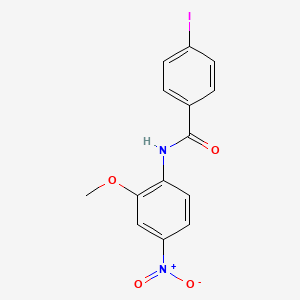molecular formula C14H11IN2O4 B4955954 4-iodo-N-(2-methoxy-4-nitrophenyl)benzamide 