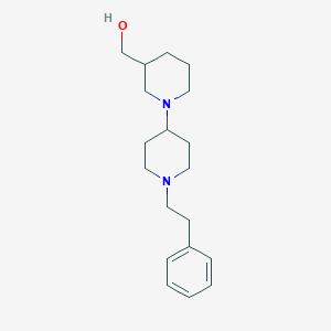 molecular formula C19H30N2O B4956028 [1'-(2-phenylethyl)-1,4'-bipiperidin-3-yl]methanol 