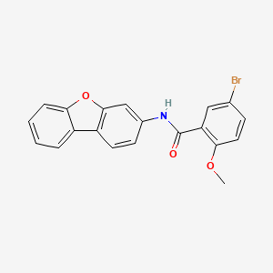 molecular formula C20H14BrNO3 B4956082 5-bromo-N-dibenzo[b,d]furan-3-yl-2-methoxybenzamide 