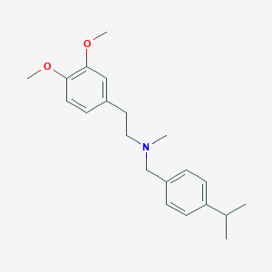 molecular formula C21H29NO2 B4956146 2-(3,4-dimethoxyphenyl)-N-(4-isopropylbenzyl)-N-methylethanamine 