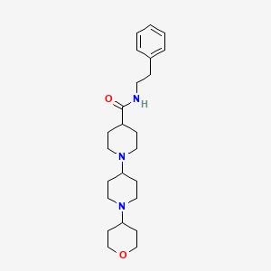 molecular formula C24H37N3O2 B4956149 N-(2-phenylethyl)-1'-(tetrahydro-2H-pyran-4-yl)-1,4'-bipiperidine-4-carboxamide 
