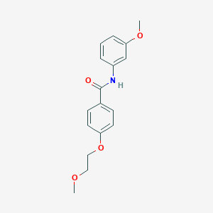 molecular formula C17H19NO4 B495616 4-(2-methoxyethoxy)-N-(3-methoxyphenyl)benzamide 