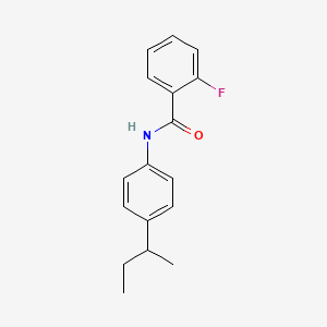 molecular formula C17H18FNO B4956169 N-(4-sec-butylphenyl)-2-fluorobenzamide 