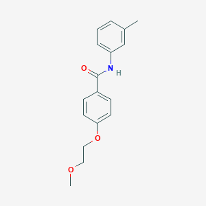 molecular formula C17H19NO3 B495620 4-(2-methoxyethoxy)-N-(3-methylphenyl)benzamide 