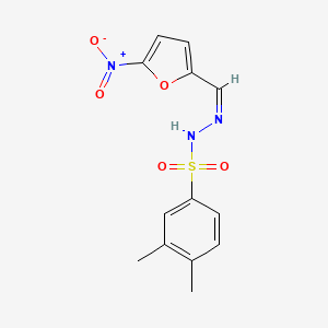 molecular formula C13H13N3O5S B4956202 3,4-dimethyl-N'-[(5-nitro-2-furyl)methylene]benzenesulfonohydrazide 