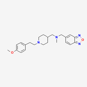 molecular formula C23H30N4O2 B4956204 (2,1,3-benzoxadiazol-5-ylmethyl)({1-[2-(4-methoxyphenyl)ethyl]-4-piperidinyl}methyl)methylamine 