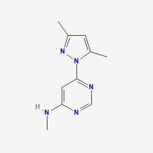 molecular formula C10H13N5 B4956210 6-(3,5-dimethyl-1H-pyrazol-1-yl)-N-methyl-4-pyrimidinamine 