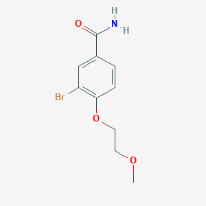3-Bromo-4-(2-methoxyethoxy)benzamide