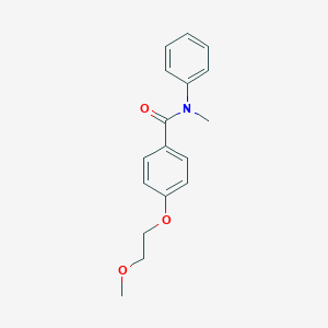 molecular formula C17H19NO3 B495624 4-(2-methoxyethoxy)-N-methyl-N-phenylbenzamide 