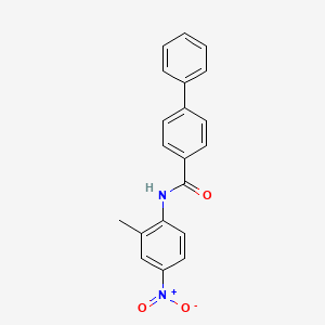 molecular formula C20H16N2O3 B4956290 N-(2-methyl-4-nitrophenyl)-4-biphenylcarboxamide 