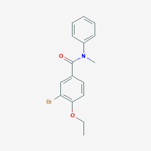 molecular formula C16H16BrNO2 B495636 3-bromo-4-ethoxy-N-methyl-N-phenylbenzamide 