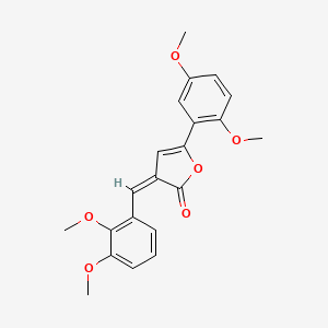 molecular formula C21H20O6 B4956386 3-(2,3-dimethoxybenzylidene)-5-(2,5-dimethoxyphenyl)-2(3H)-furanone 
