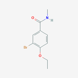 molecular formula C10H12BrNO2 B495646 3-bromo-4-ethoxy-N-methylbenzamide 