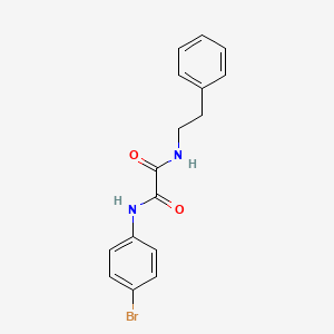 molecular formula C16H15BrN2O2 B4956473 N-(4-bromophenyl)-N'-(2-phenylethyl)ethanediamide 