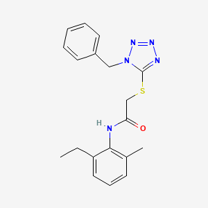molecular formula C19H21N5OS B4956492 2-[(1-benzyl-1H-tetrazol-5-yl)thio]-N-(2-ethyl-6-methylphenyl)acetamide 