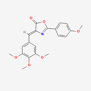 molecular formula C20H19NO6 B4956498 2-(4-methoxyphenyl)-4-(3,4,5-trimethoxybenzylidene)-1,3-oxazol-5(4H)-one 