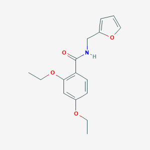 molecular formula C16H19NO4 B495650 2,4-diethoxy-N-(furan-2-ylmethyl)benzamide 