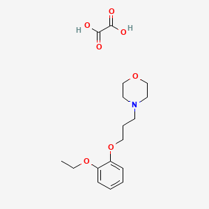 molecular formula C17H25NO7 B4956507 4-[3-(2-ethoxyphenoxy)propyl]morpholine oxalate 